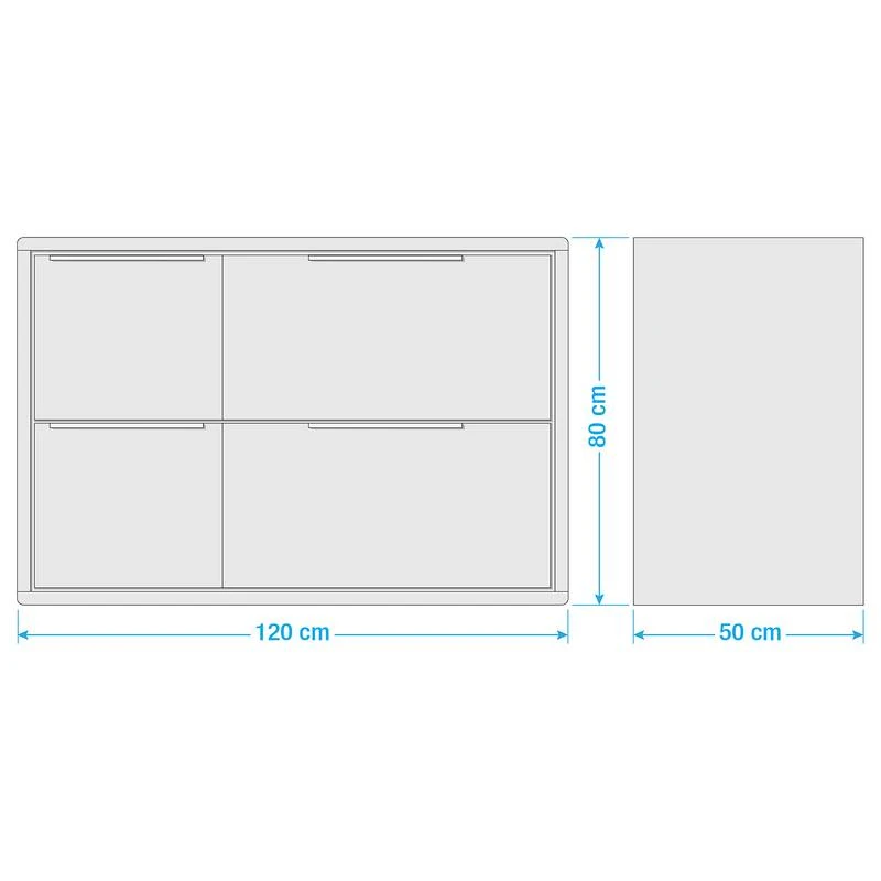 Meuble Avec Vasque TRANGLE 4 Tiroirs – Image 13