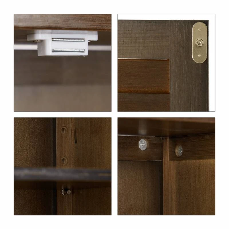 Armoire Suspendue LAMELL SDB Brun Foncé – Image 5