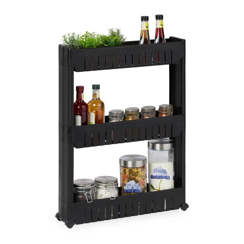 Étagère De Cuisine à Roulettes 3 Niveaux – Image 2