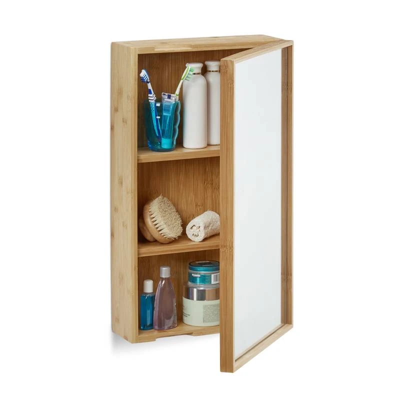 Armoire De Salle De Bain Miroir Bambou – Image 5