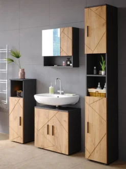 Salle De Bain Irma Anthravite (4 élém.)