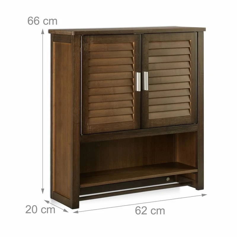 Armoire Suspendue LAMELL SDB Brun Foncé – Image 7