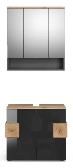 Salle De Bains Eden Anthracite (2 élém.)