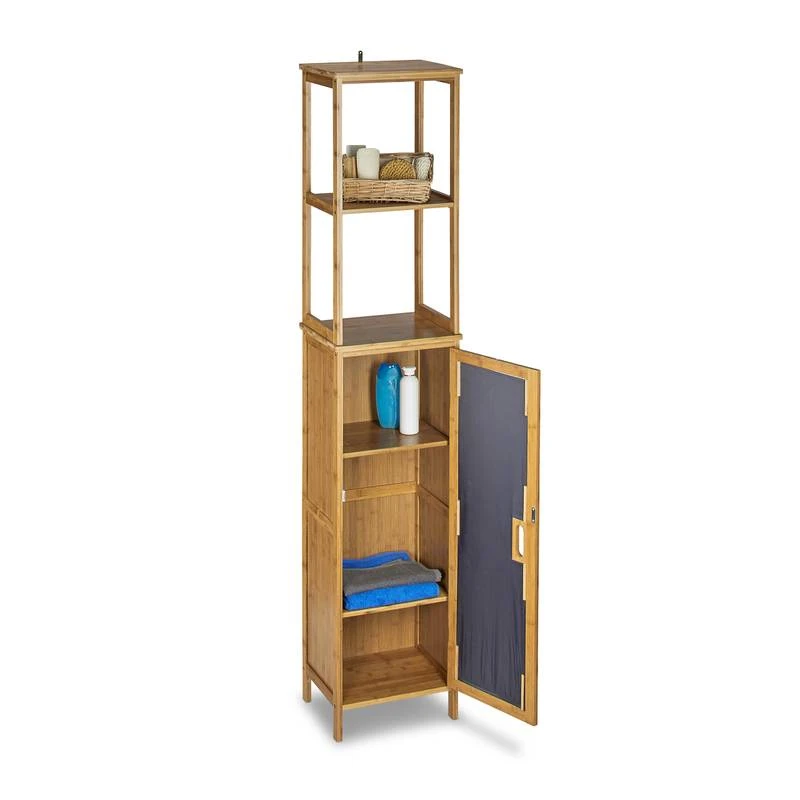 Armoire De Salle De Bain Bambou 5 étages – Image 5