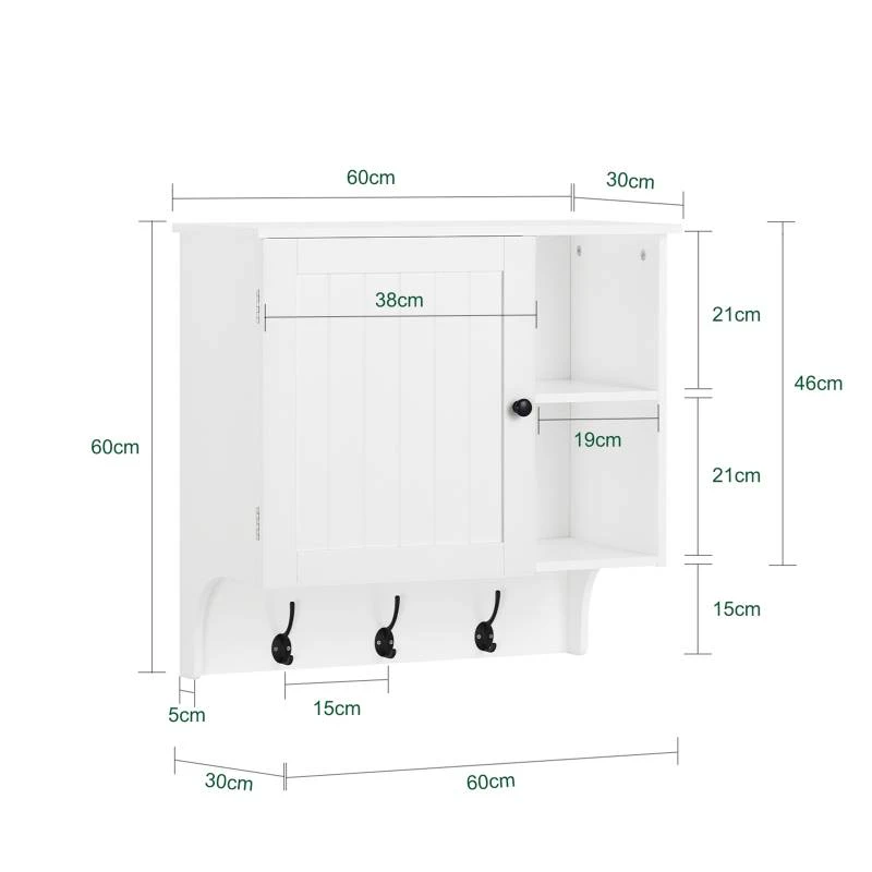 Armoire Haute Salle De Bain BZR103-W – Image 7