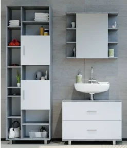 Salle De Bains Ilias Béton (3 éléments)