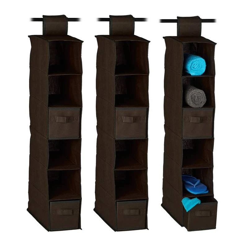 3xÉtagère Suspendue Tissu Armoire – Image 17