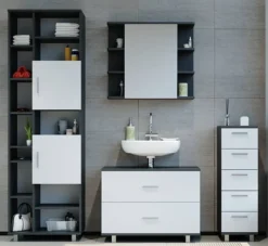 Salle De Bains Ilias Anthracite (4 él.)