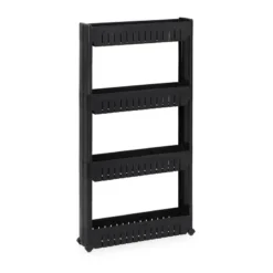 Étagère De Cuisine à Roulettes 4 Niveaux