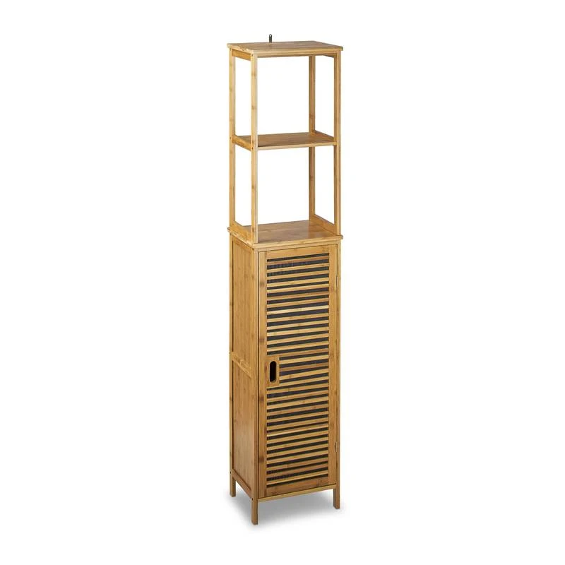 Armoire De Salle De Bain Bambou 5 étages