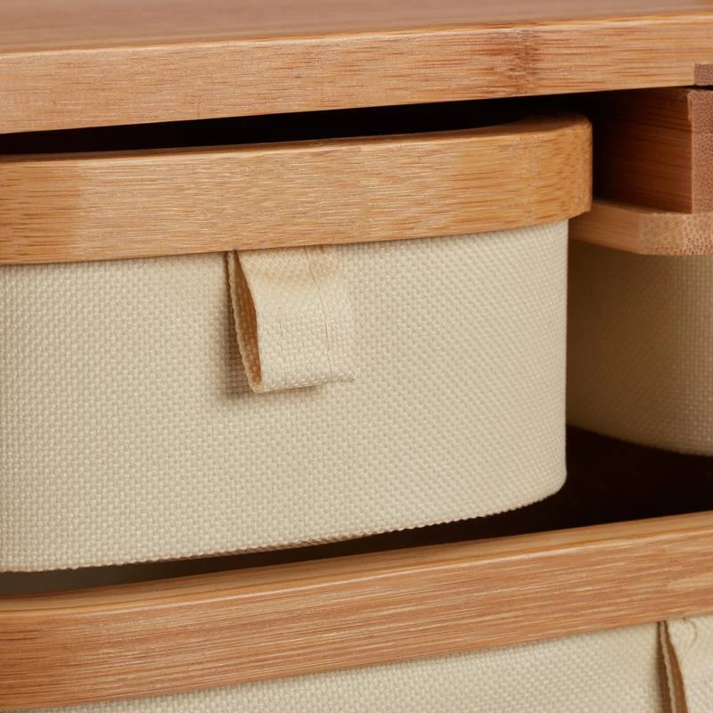 Commode Mini En Bambou 3 Casiers SDB – Image 7