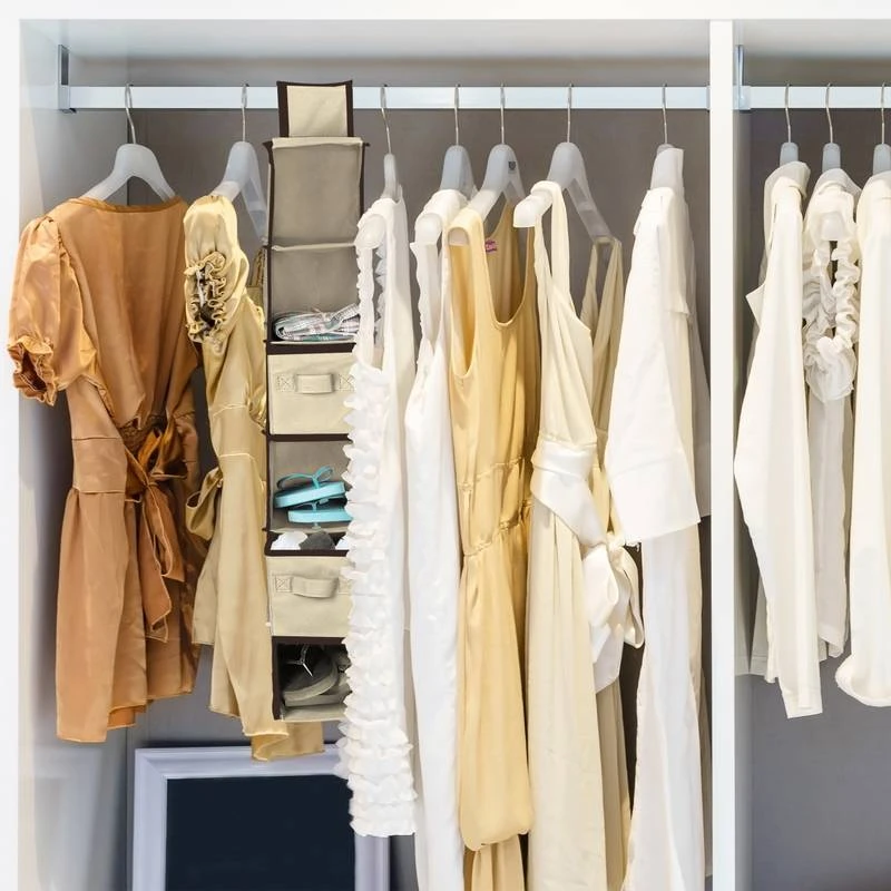 3xÉtagère Suspendue Tissu Armoire – Image 2