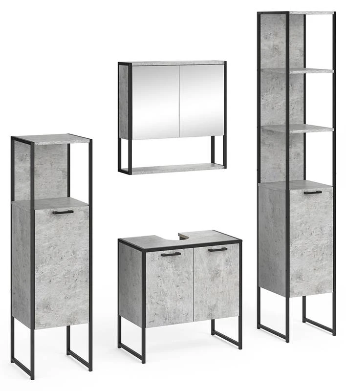 Salle De Bain Fyrk Béton (4 éléments)