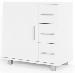 Meuble Sous-lavabo Ilias 60cm Blanc