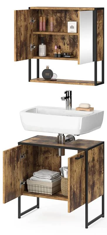 Salle De Bain Fyrk Vieux Bois (2 élém.) – Image 3