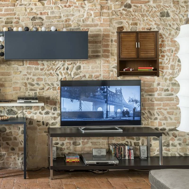 Armoire Suspendue LAMELL SDB Brun Foncé – Image 4