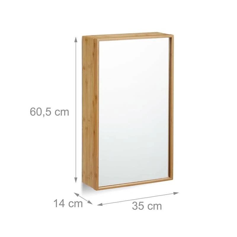 Armoire De Salle De Bain Miroir Bambou – Image 8
