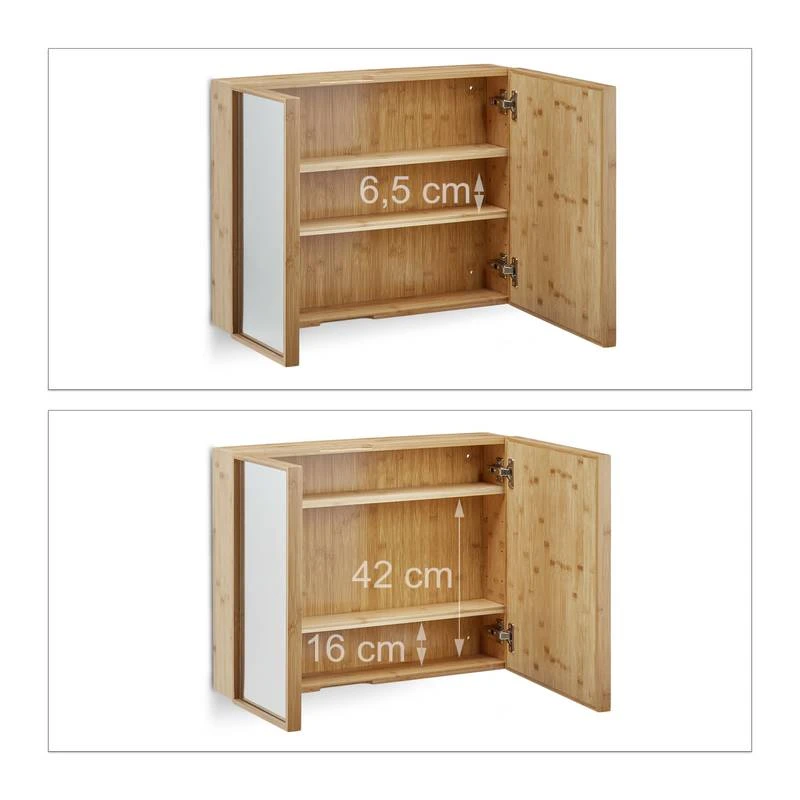 Armoire De Salle De Bain Miroir 2 Portes – Image 9