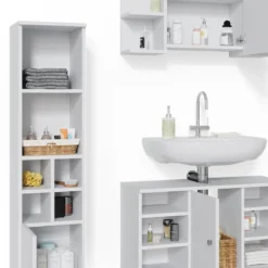 Salle De Bains Fynn Blanc (3 éléments)