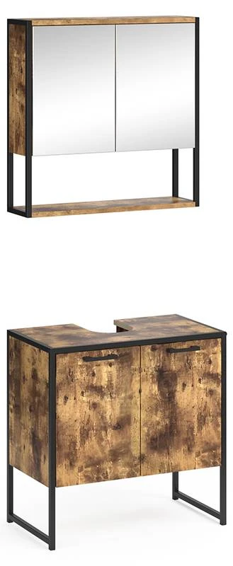 Salle De Bain Fyrk Vieux Bois (2 élém.) – Image 2