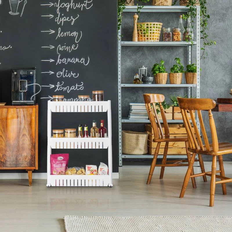 Étagère De Cuisine à Roulettes 3 Niveaux – Image 11