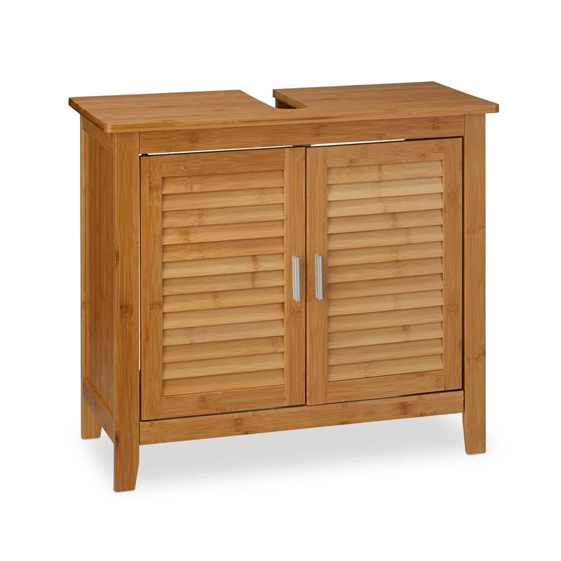 Meuble Dessous De Lavabo LAMELL Bambou