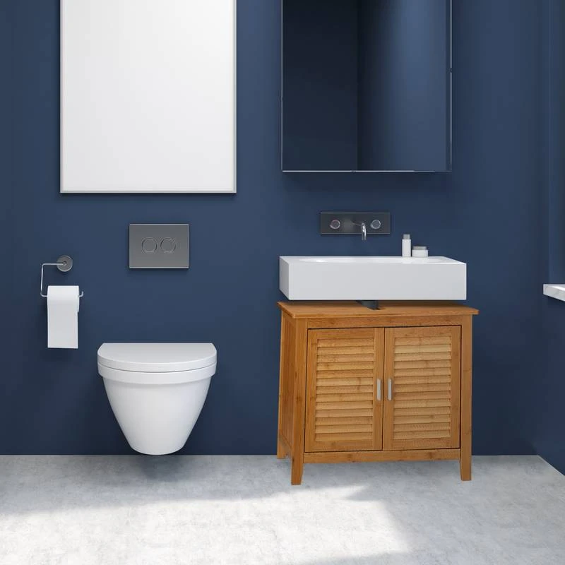 Meuble Dessous De Lavabo LAMELL Bambou – Image 2