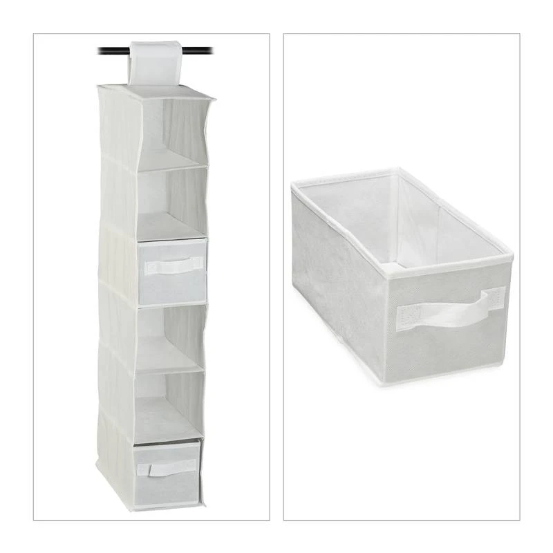 3xÉtagère Suspendue Tissu Armoire – Image 13