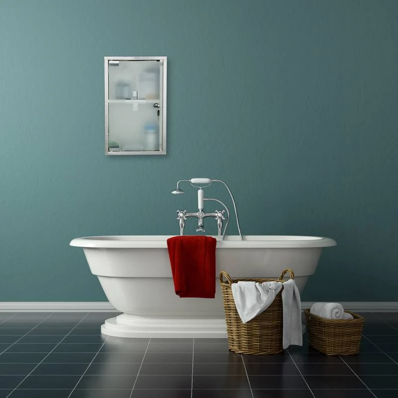 Armoire à Pharmacie Inox Porte Verre – Image 2