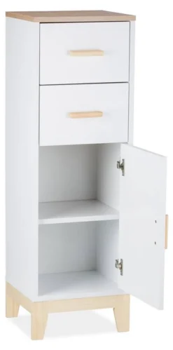 Étagère Salle De Bain Avec 2 Tiroirs