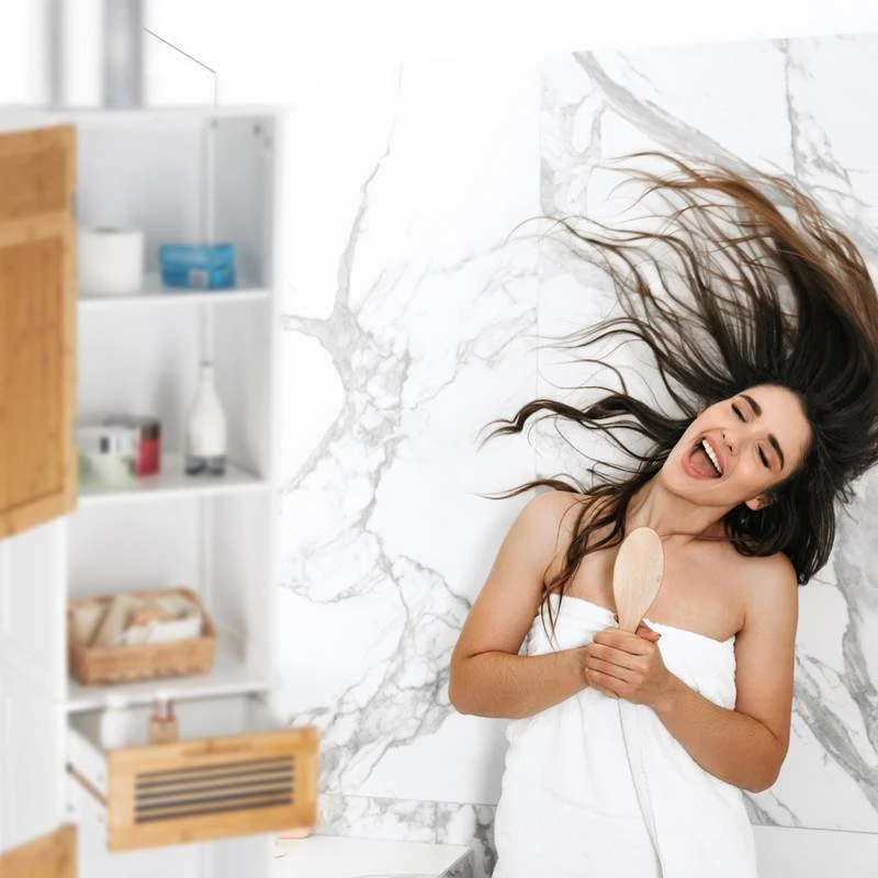 Armoire Salle De Bain 2 Portes 1 Tiroir – Image 3