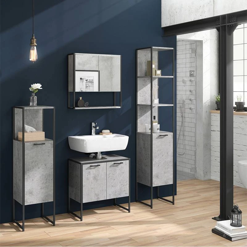 Salle De Bain Fyrk Béton (4 éléments) – Image 2