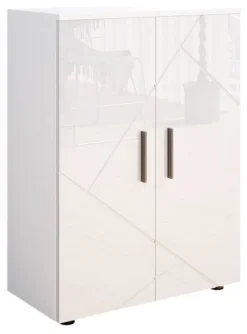 Armoire Irma Blanc Brillant